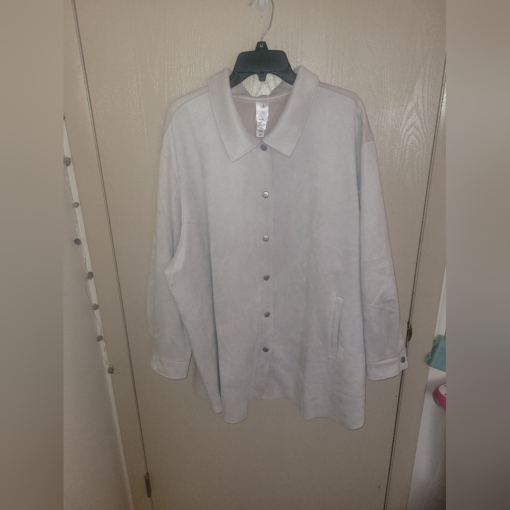 Marla Wynne Wynne Layers Beige Matching Set NWOT classy Womens Plus Size 3X 24W - Picture 2 of 9